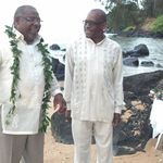 At the Kauai Beach wedding of Thomas & Rubi Meeks.