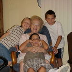 Mom with Grandkids
