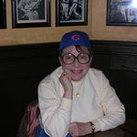 She got her Cubs cap in Chicago-2007