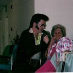 Bev loved Elvis. Here is one of two pictures found.