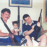 Four generations of Dowdell men sharing and teaching one of our family values