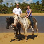 in dominican republic with daughter Olivia