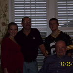 Amber, myself, Griffin and Dad after Christmas dinner 2009.