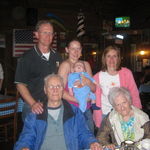 4 Generation picture, Mom & Dad, Joseph, Jessika, and Nathaniel with Aunt Peggi