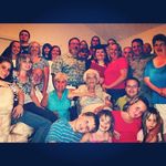 Memaw and all her family all around her. We will never for get you! We love you!