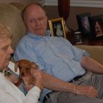 Russ, Dee and his "Pup-dog" Coco