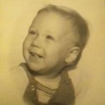 Dad at 9 months old. April 1954