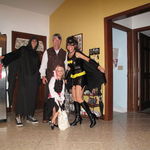 Halloween 2009: Josh, Will, Mom and Katya (2 pirates, BatGirl and the Guy in the black cape trying to look scary