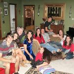 Christmas 2011-Our last Christmas together...w/Dan's Mom and Sis--we were so happy