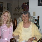 Grandma celebrating Melissa's 7th Birthday