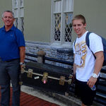 Generations.  Kyle using his Dad's truck for VMI