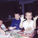 Kyle making cookies with Macon & Casey (2000)