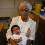 Nana and Camdyn at Camdyn's christening