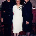 Mercedes with Beverly and Patricia when she accepted the St. Charles Chamber of Commerce Humanitarian award