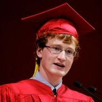 Matthew giving the Valedictory Speech at St. John's High School Class of 2012 graduation.