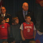 Veteran's Day assembly @ Riley & Dylan's school. Nov 2011