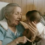 One little ~ two little three little Indian girls!Great Grandma singing to Lily!
G