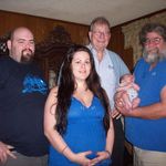 Four Generations: Jonathan Womack, Bill Spalding, Tiffany Spalding Womack, Dante Womack, Vince Spalding. He was so happy to be a Great Granddaddy.