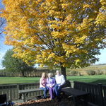 Karen, Rick and Me - What a beautiful fall. 
