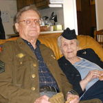 George and I could still wear our uniforms many years later.