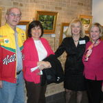 Marilyn at my art show along with other CACS members, Mitch, Peggy and myself, Elaine