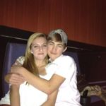 Caleb took this picture of us at the movies..