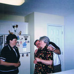Steve and Sandy with Gloria - always having fun