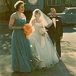 Wedding with Dad and Bridesmaid