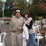 Don and Kathy in Scotland (base of Edinburgh Castle)
