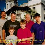 Hearst's Castle in San Simeon CA, summer 2010.  

Front row:  Bob Brink and Brendan Brink.
Back Row:  Burt Brink, Steve Brink, Larry Brink, and Brian Brink.
