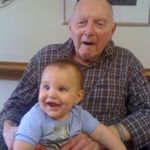 Charlie and Grandpa August 2010