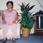 GRAMS WITH HER RED HEELS ON