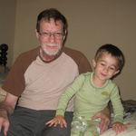 Bob and grandson Joe the morning of 
Christmass 2009.