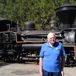 Larry Brink at the Yosemite Mountain Sugar Pine Railroad near Fish Camp, CA, just outside of Yosemite National Park on Highway 41.