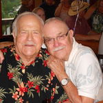 UncleTommy and Uncle Leroy at Evelyn's 90th Birthday Celebration.