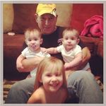 Papi, Ryleigh, Everleigh & Falynn. His pride and joy