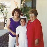 Nellie and her Daughter Dee at Nellie's Grandaughter's First Communion