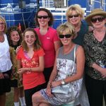 With sisters and nieces, Megan and Emma, and greatneice Bridgit.