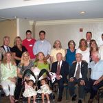 Mac's 85th birthday!  Every family member came for this bash. Those 2 babies are his great-grands.