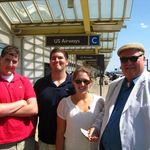 Rachel, Don, Tommy and Donald Dodsworth in Alexandria for Mac's 85th Birthday