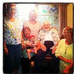Photo taken Aug 2012 with Dad's niece Linda when she was visiting along with us girls and Joce!