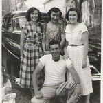 Moma and Rebecca and their cousins, Mava Lee and Charles Crawford