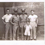 Right to left: The boys at West Point Mac's younger brother, Dick McDaniel, , Class of 1946. Mac McDaniel, Frank Marvin, Frank's younger brother