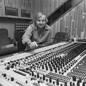 In this March 16, 1979 file photo, Mack Emerman, owner of Criteria Studios in Miami points out one of the multitude of control knobs on a recording console. Emerman's studio recorded such artists as the Bee Gees, Eric Clapton, Andy Gibb and Dave Mason. Emerman family confirmed his death this week after a long illness. He was 89. 