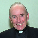This 1992 file photo shows Rev. Andrew Greeley, an outspoken Roman Catholic priest, prolific best-selling novelist and Chicago newspaper columnist whose career spanned five decades. His longtime publicist said that Greeley died Wednesday, May 29, 2013, at his home in Chicago. He was 85. Rev. Andrew Greeley