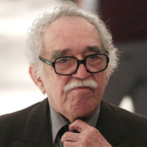 In this March 1, 2011 file photo, Nobel Prize laureate Gabriel Garcia Marquez adjusts his tie as he arrives to the Soumaya Museum in Mexico City. The Gabriel Garcia Marquez for the New Latin American Journalism is presenting ìGabo, periodista,î a book comprised of articles by him as well as colleagues and friends, focusing on his journalistic writings.