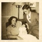Vic as  a new father 1948