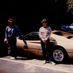 Ronni & Sharyn with a Ferrari in Miami FL.