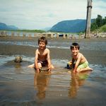 Jonathan & Teddy at the beach