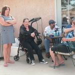 My mom on Easter with the Castaneda Family in 2009